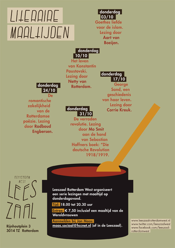 Nieuwe serie Literaire maaltijden